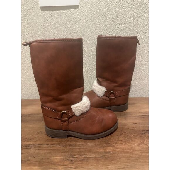 Carter's Brown Knee High Dove Boots for Girls Size 10 - Picture 1 of 9